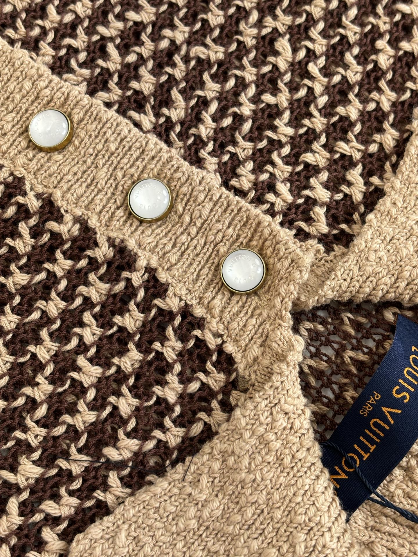 260120 New high-quality mesh thick-needle knitted short-sleeved Polo shirt