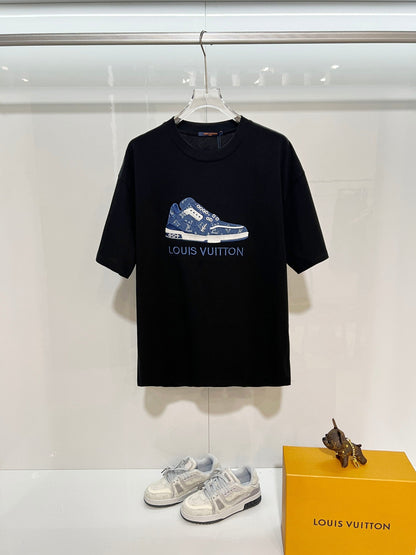 260306 New high-quality shoes with embroidered patches T-shirt