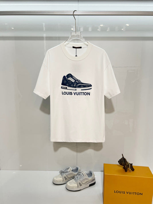 260306 New high-quality shoes with embroidered patches T-shirt