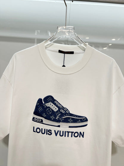 260306 New high-quality shoes with embroidered patches T-shirt