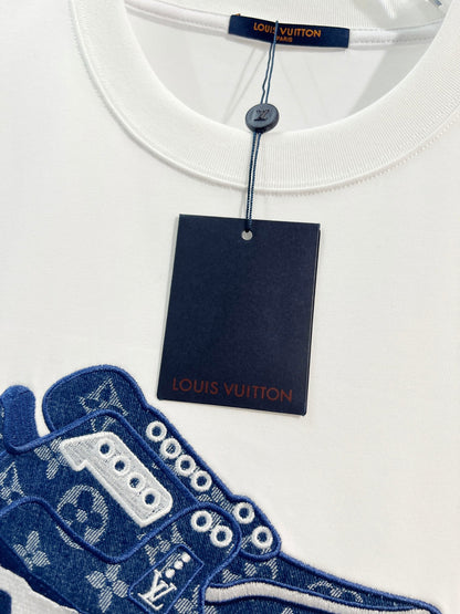 260306 New high-quality shoes with embroidered patches T-shirt