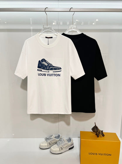 260306 New high-quality shoes with embroidered patches T-shirt