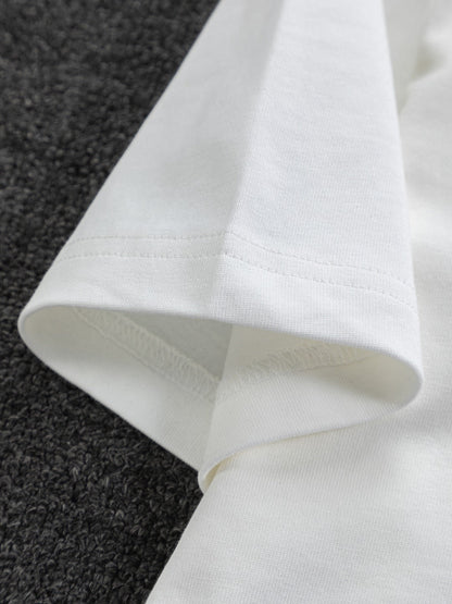 260306 New high-quality large-letter embroidered T-shirt