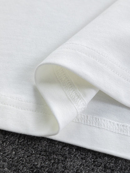 260306 New high-quality large-letter embroidered T-shirt