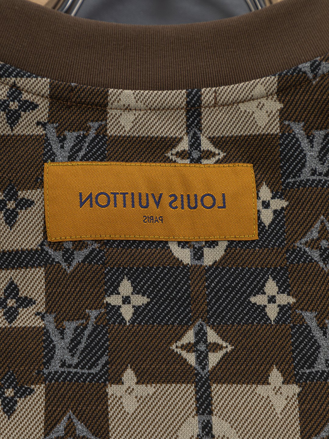 260306 New high-quality multi-color jacquard checkered T-shirt