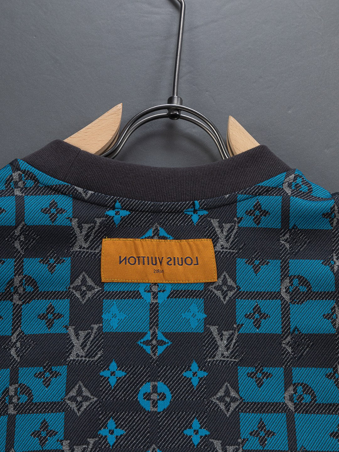 260306 New high-quality multi-color jacquard checkered T-shirt