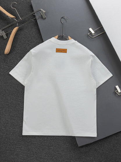 260306 New high-quality and simple embroidered T-shirt