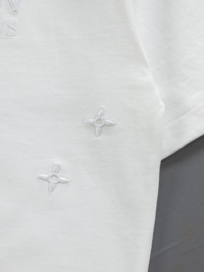 260306 New high-quality and simple embroidered T-shirt