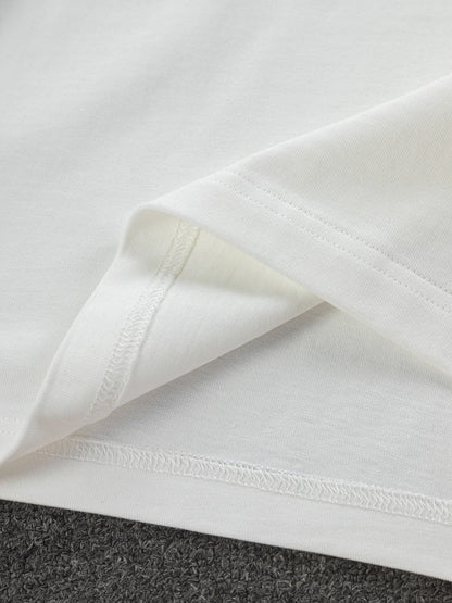 260306 New high-quality and simple embroidered T-shirt
