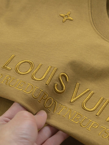 260306 New high-quality and simple embroidered T-shirt