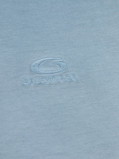 260306 New high-quality heavy-duty washed gradient-color embroidered patchwork T-shirt