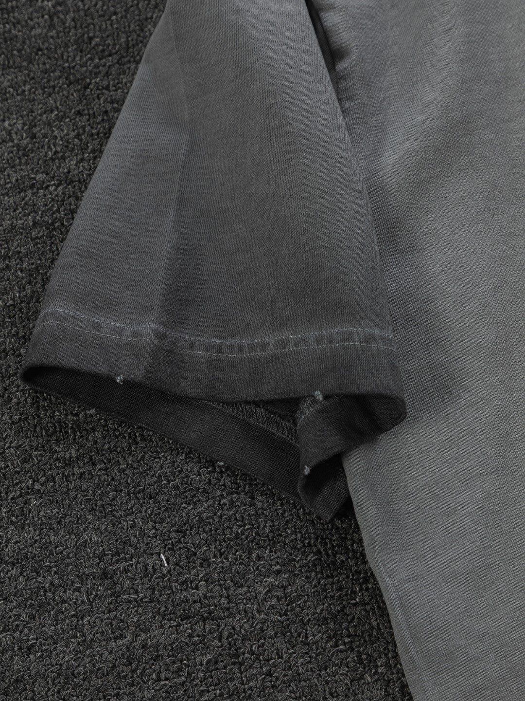 260306 New high-quality heavy-duty washed gradient-color embroidered patchwork T-shirt