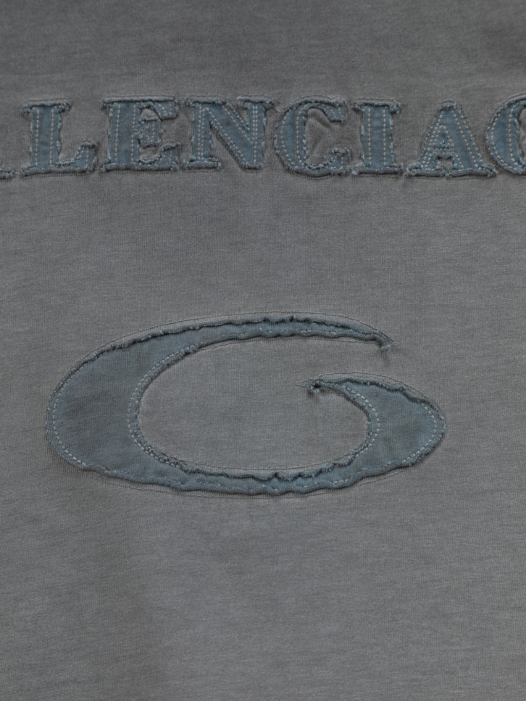 260306 New high-quality heavy-duty washed gradient-color embroidered patchwork T-shirt