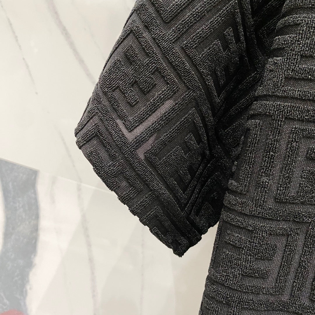 260306 New high-quality jacquard towel fabric T-shirt