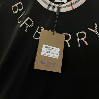 260306 New high-quality striped collar embroidered T-shirt