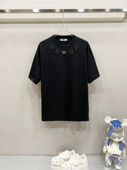 260306 New high-quality patchwork embroidered T-shirt