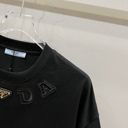 260306 New high-quality patchwork embroidered T-shirt