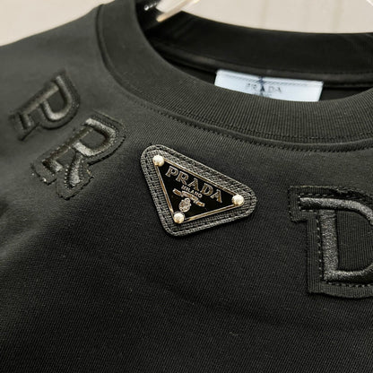260306 New high-quality patchwork embroidered T-shirt