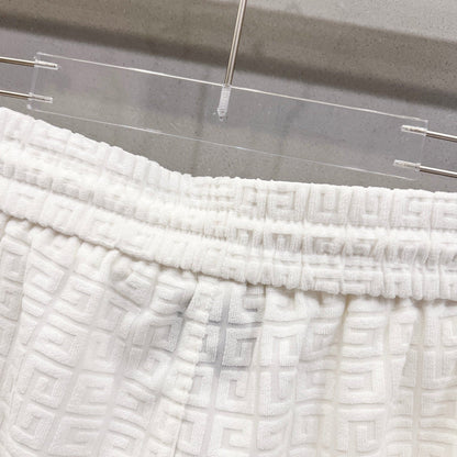 260306New high-quality custom jacquard fabric shorts