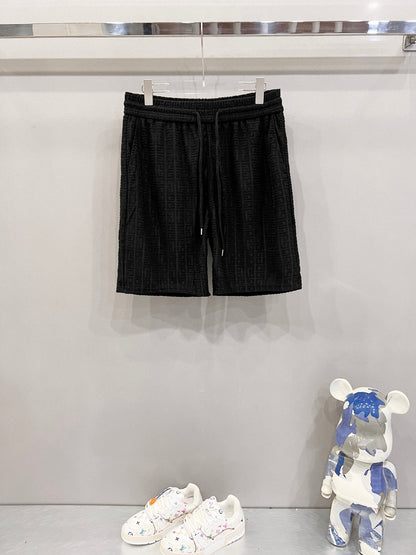 260306New high-quality custom jacquard fabric shorts