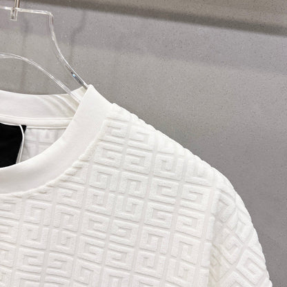 260306 New high-quality custom jacquard fabric T-shirt
