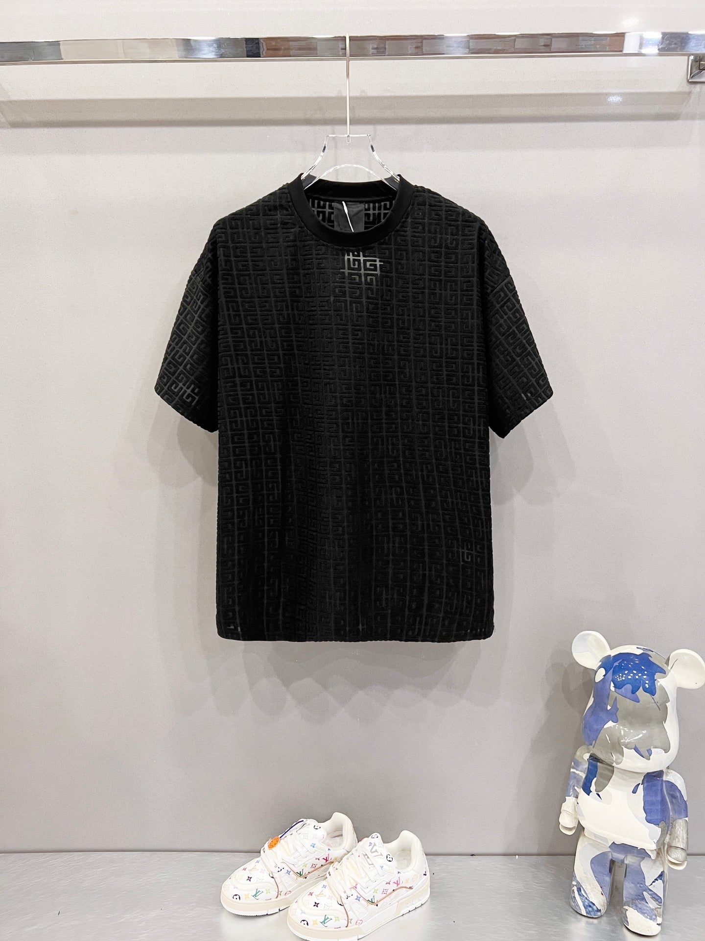 260306 New high-quality custom jacquard fabric T-shirt