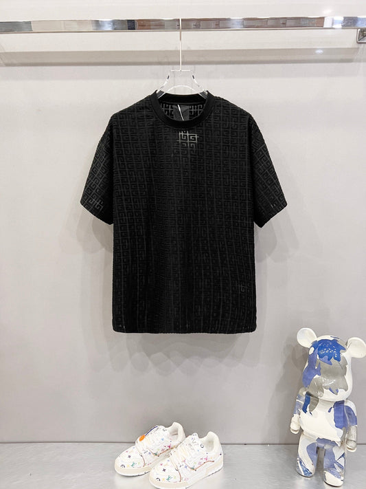 260306 New high-quality custom jacquard fabric T-shirt
