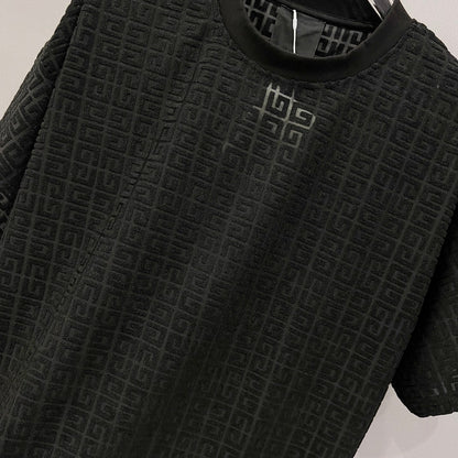 260306 New high-quality custom jacquard fabric T-shirt