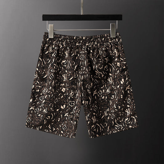 260306 New high-quality custom-made fabric camouflage knitted shorts