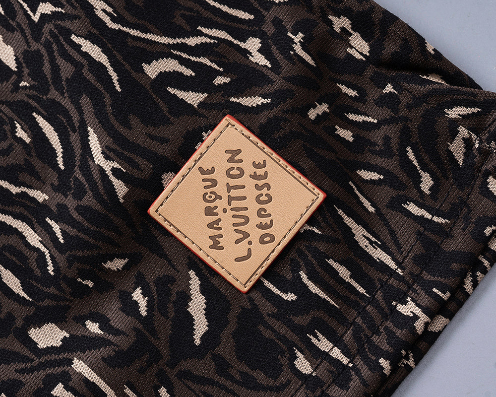 260306 New high-quality custom-made fabric camouflage knitted shorts