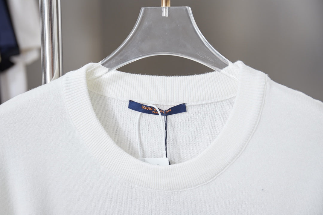 260306 New high-quality box-knit floral patterned jersey T-shirt
