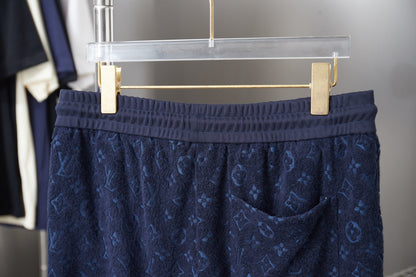 260306 New high-quality custom embossed fleece shorts