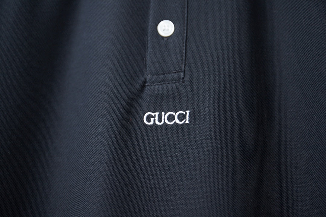 260306 New high-quality striped sleeve embroidered collar polo shirt