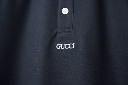 260306 New high-quality striped sleeve embroidered collar polo shirt