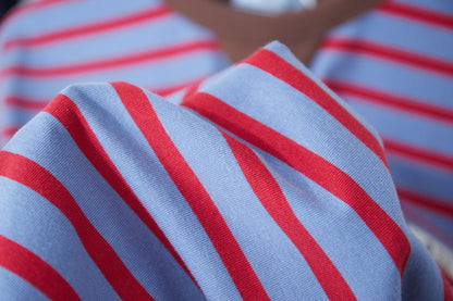 260306 New high-quality striped plain weave t-shirt