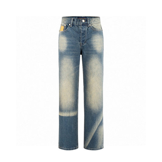 260306 New high-quality gradient vintage pocket jeans