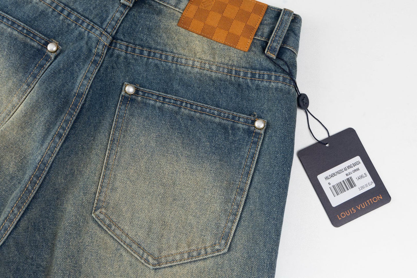 260306 New high-quality gradient vintage pocket jeans