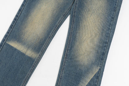 260306 New high-quality gradient vintage pocket jeans