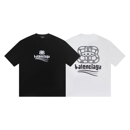 260306 New high-quality heavy-duty double-stitched T-shirt