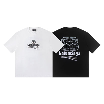 260306 New high-quality heavy-duty double-stitched T-shirt
