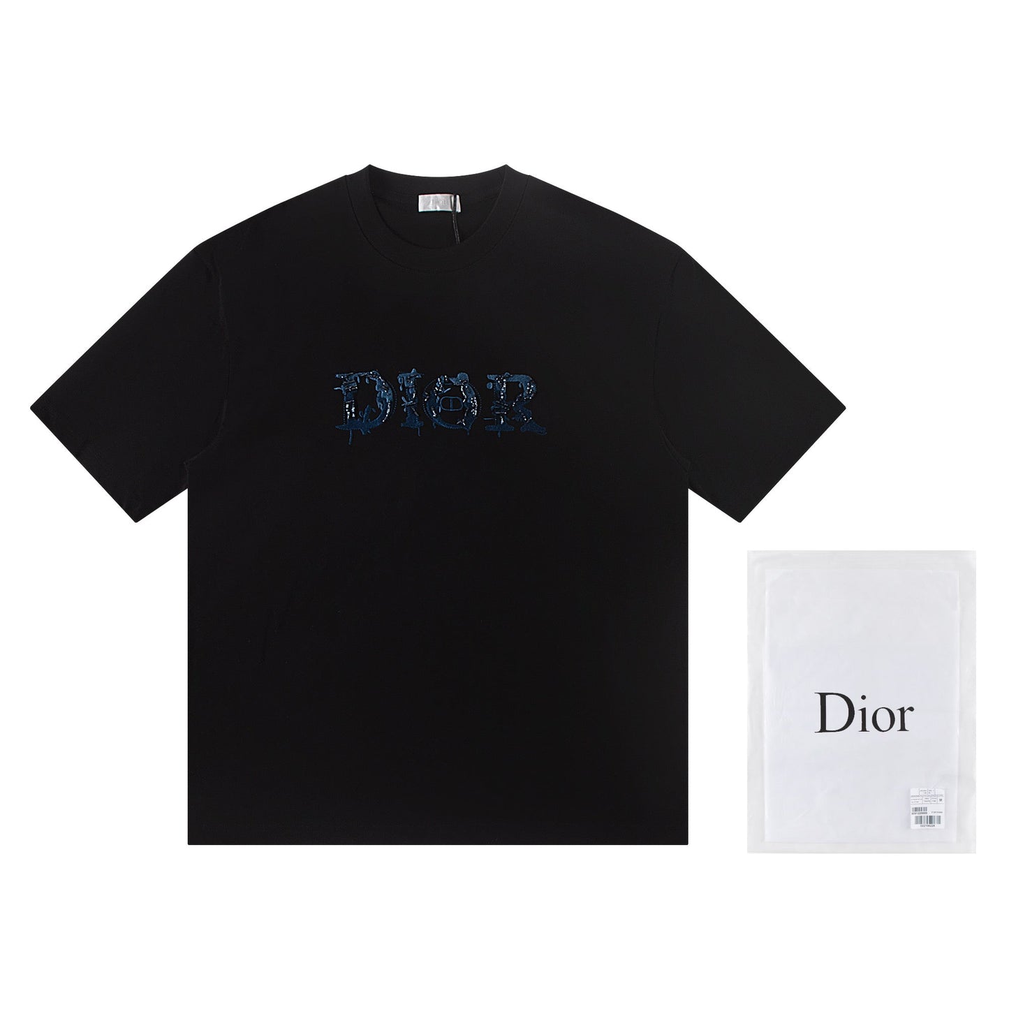260306 New high-quality heavy-duty embroidered sequin T-shirt