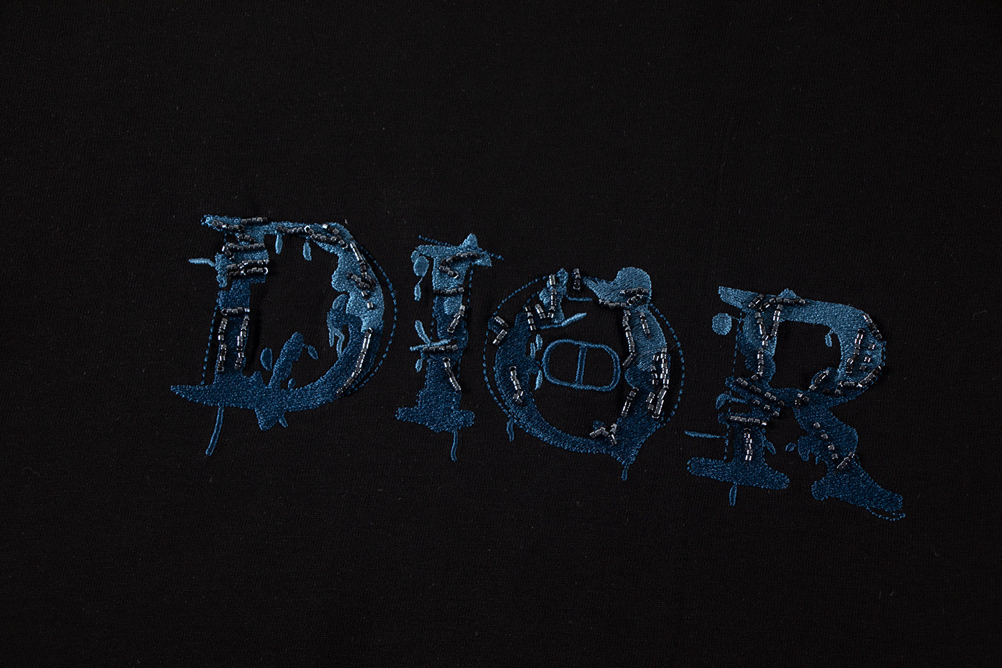 260306 New high-quality heavy-duty embroidered sequin T-shirt