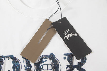 260306 New high-quality heavy-duty embroidered sequin T-shirt