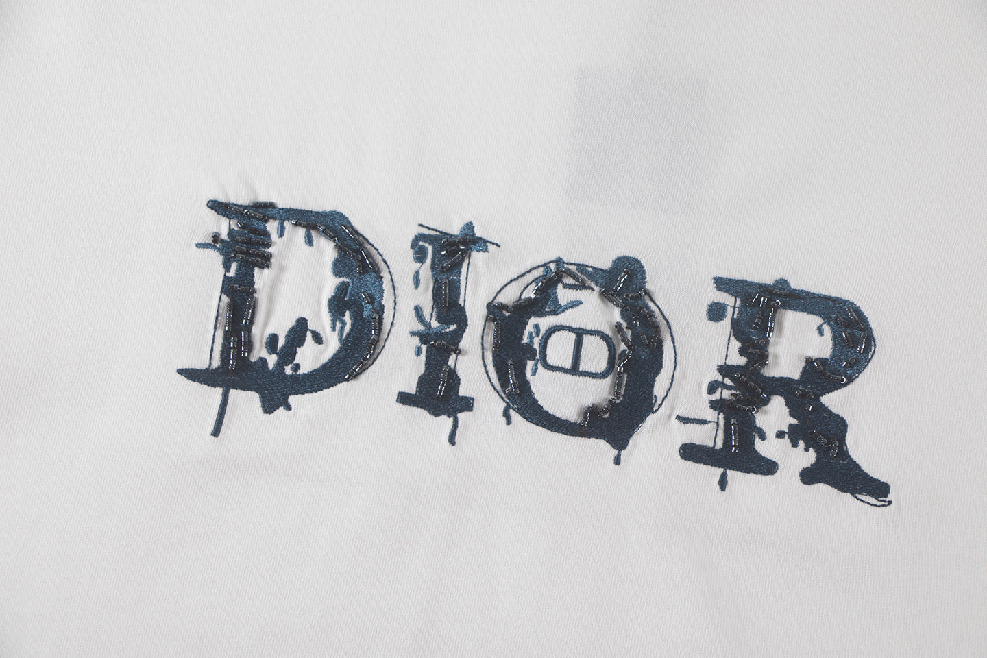 260306 New high-quality heavy-duty embroidered sequin T-shirt