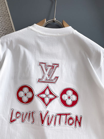 060311 New high-quality fabric embroidered T-shirt
