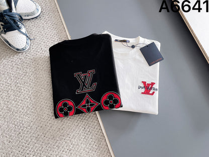 060311 New high-quality fabric embroidered T-shirt