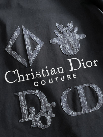 060311 New high-quality embroidered T-shirt with fabric pattern