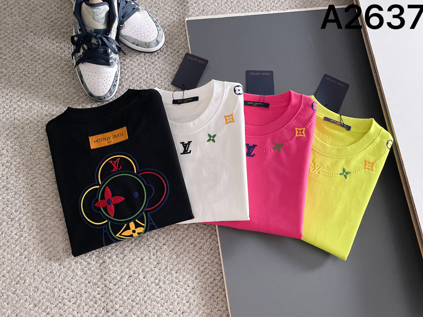 060311 New high-quality embroidered color-matched T-shirt