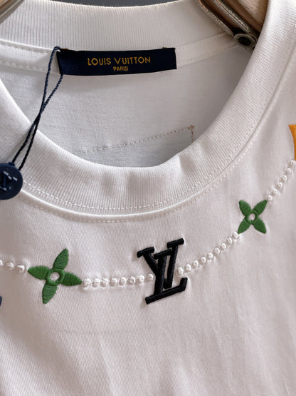 060311 New high-quality embroidered color-matched T-shirt