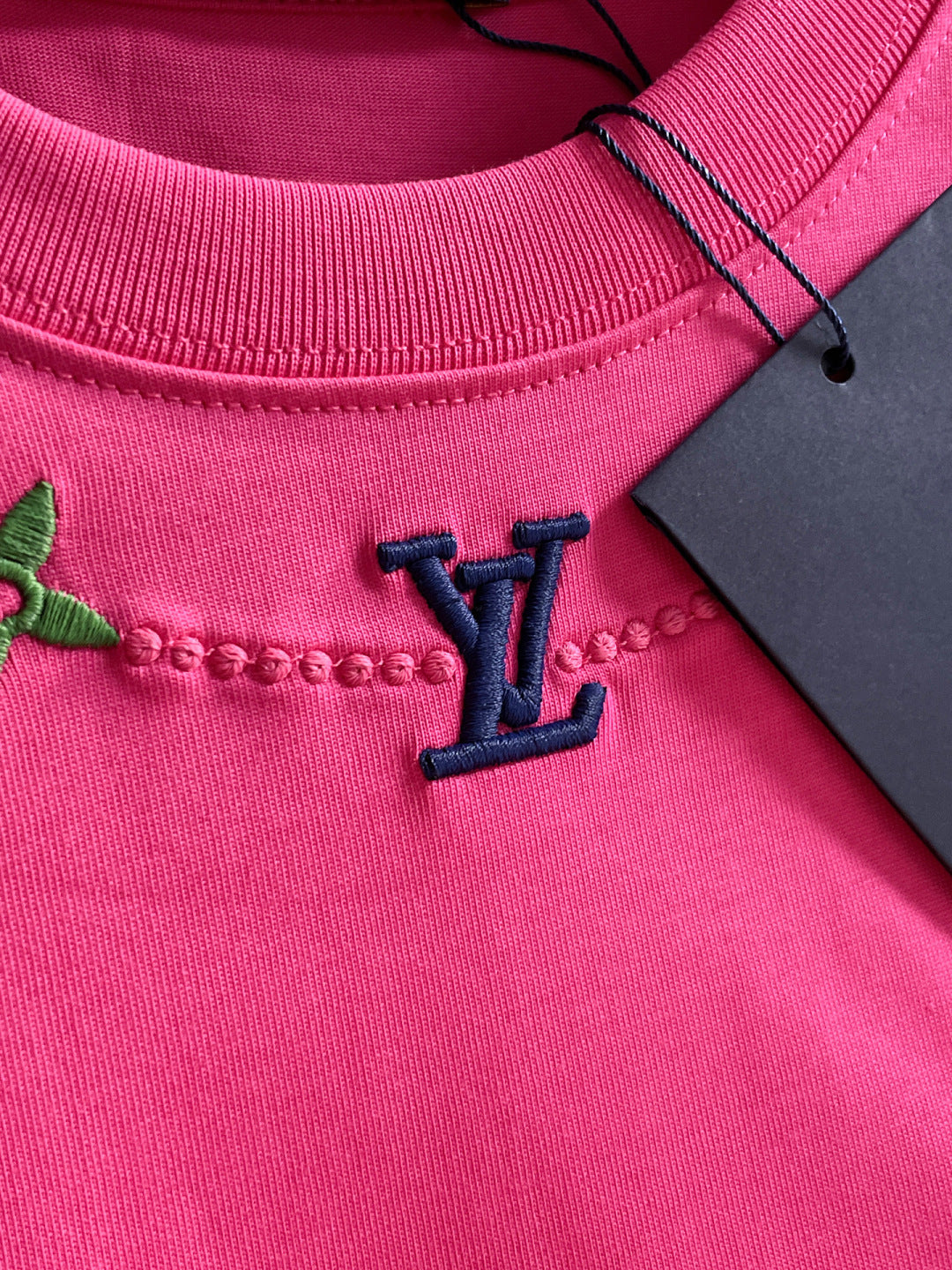 060311 New high-quality embroidered color-matched T-shirt